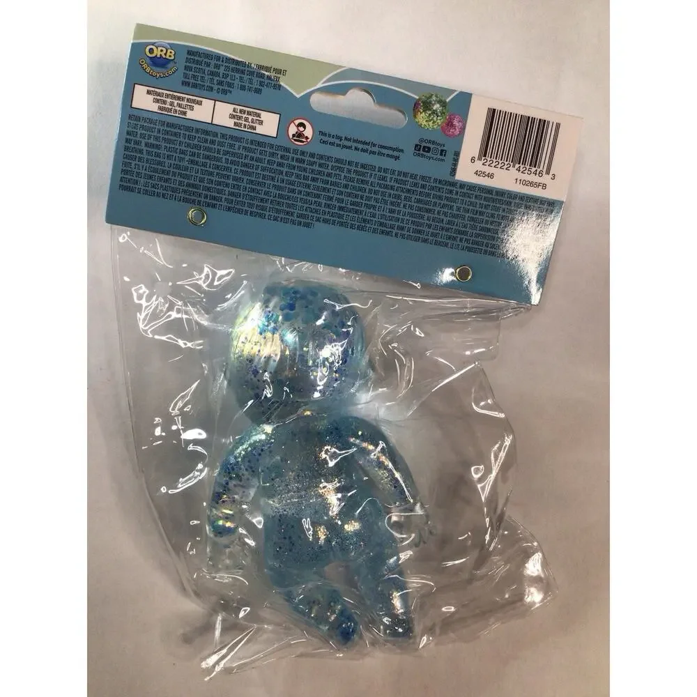 Orb Curiosities Sugar Swaps Squishy Squeeze Toy Blue Viral Glitter Baby